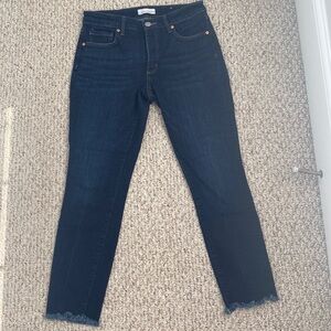 ANN TAYLOR LOFT CURVY SKINNY ANKLE JEANS